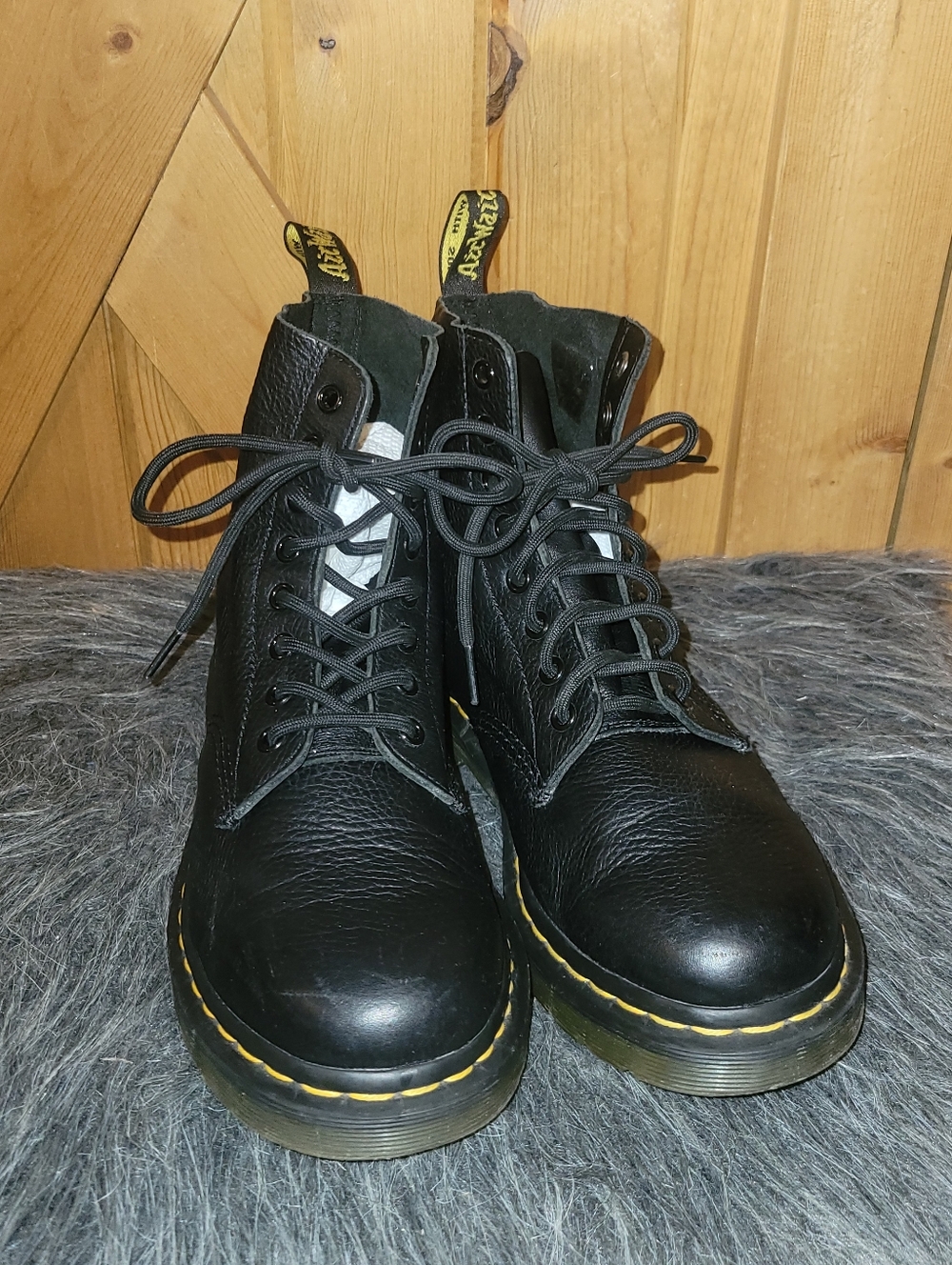 Dr. Martens 1460 Pascal Black Leather Boots Women’s 9 - Picture 4 of 15